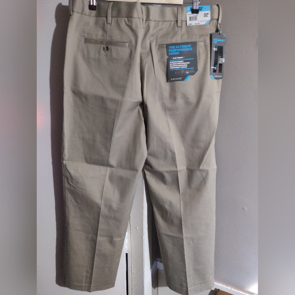 Men's Khaki Dress Pants - Picture 3 of 5